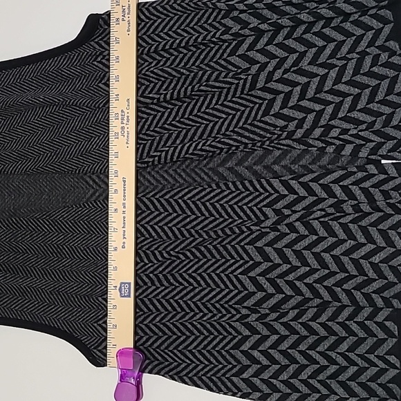 ART AND SOUL Black & Gray Sleeveless Open Front Sleeveless Cardigan - Size Mediu - Picture 10 of 11